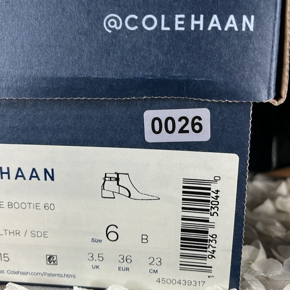 Cole Haan Ettie Buckled Bootie Black Size 6 B - Picture 9 of 10